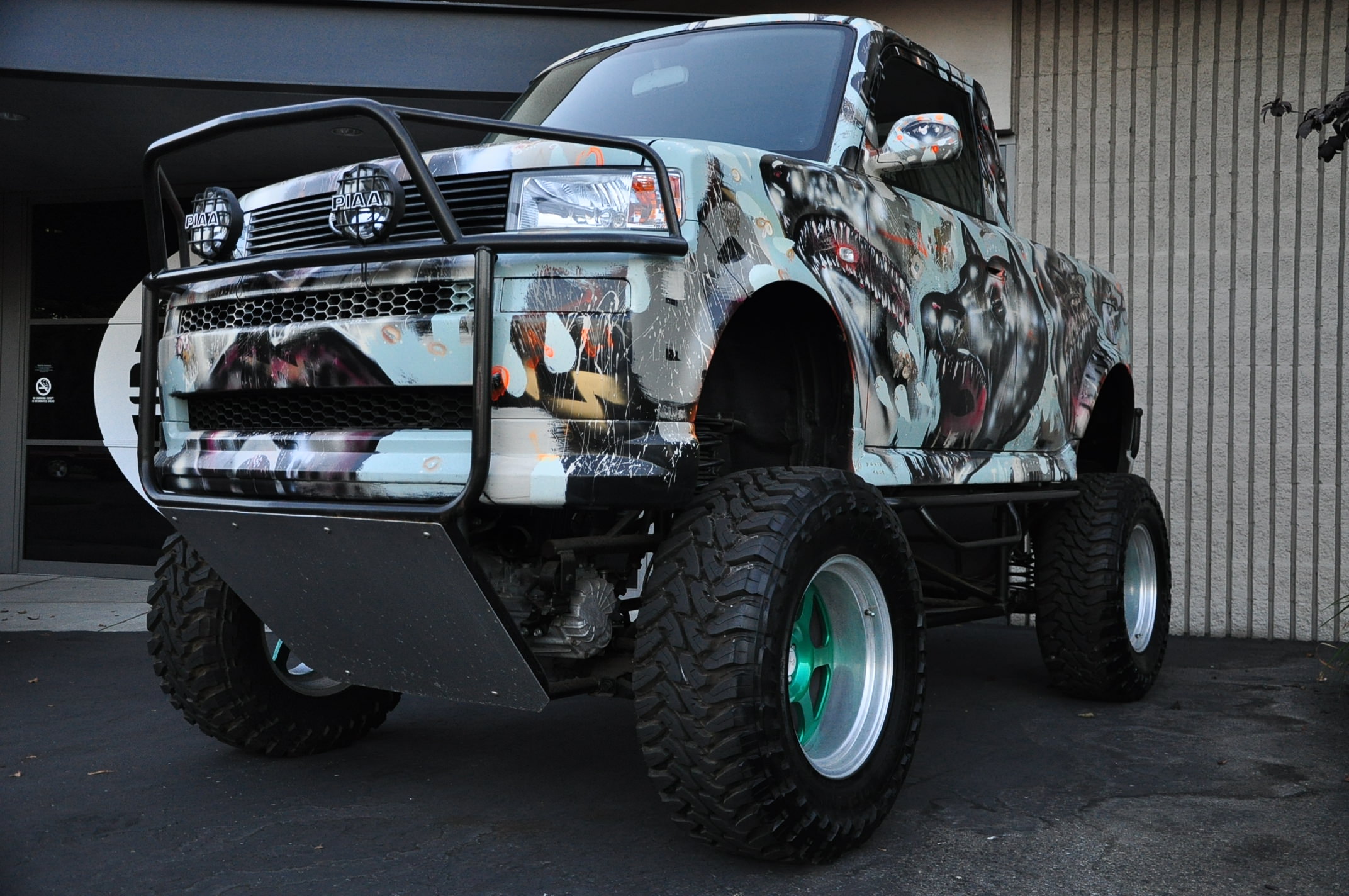 Completely Different But Cool: Scion Lifted Truck - Off Road Wheels.